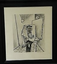 Ras Akyem I Ramsay - Barbados - At Work- Monoprint